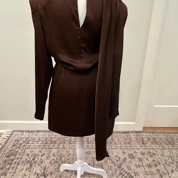 Ronny Kobo Collection Brown Long Sleeve Dress - Picture 6 of 11